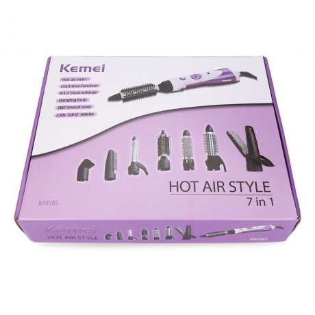 7 IN 1 PORTABLE HAIR DRYERS STYLING WITH COMBS BAG PACK PERM MACHINE