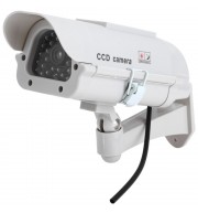 SOLAR ENERGY REALISTIC DUMMY SURVEILLANCE SECURITY CCTV STICKER CAMERA BLINKING RED LED LI