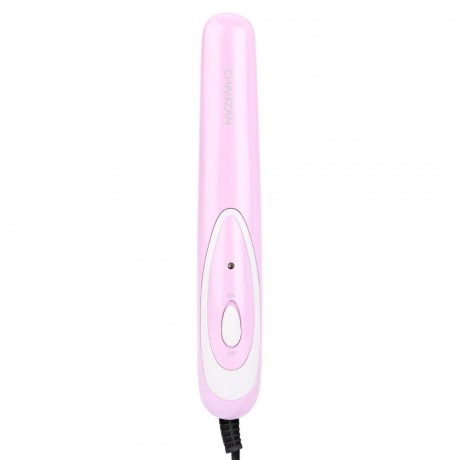 MINI CUTE HAIR STRAIGHTENER CRIMPER CURLER LADIES ENAMELED PERM SPLINT (PINK)