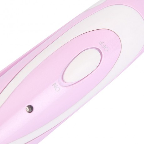 MINI CUTE HAIR STRAIGHTENER CRIMPER CURLER LADIES ENAMELED PERM SPLINT (PINK)