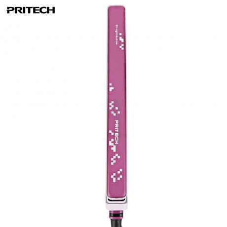 PORTABLE ELECTRONIC CERAMIC HAIR ROLL STRAIGHT DUAL-USE STRAIGHTENER (PINK)