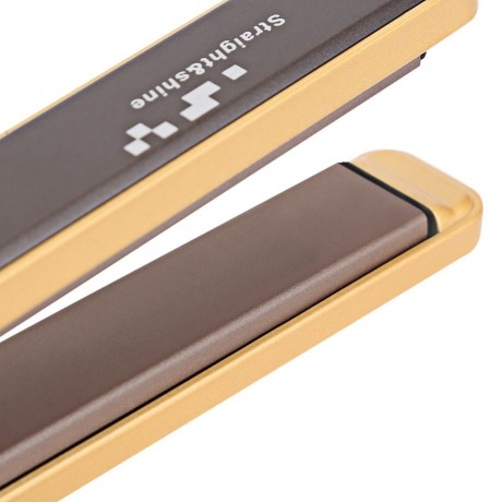 PORTABLE ELECTRONIC CERAMIC HAIR ROLL STRAIGHT DUAL-USE STRAIGHTENER (YELLOW)