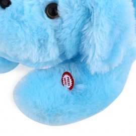 STUFFED CUTE FLASHING DOG PLUSH DOLL TOY GIFT FOR BABY (BLUE)