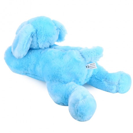 STUFFED CUTE FLASHING DOG PLUSH DOLL TOY GIFT FOR BABY (BLUE)