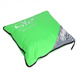 SPLICING FOLDABLE WATER RESISTANT ENVELOPE SLEEPING BAG FOR OUTDOOR TRAVEL CAMPING (GREEN)
