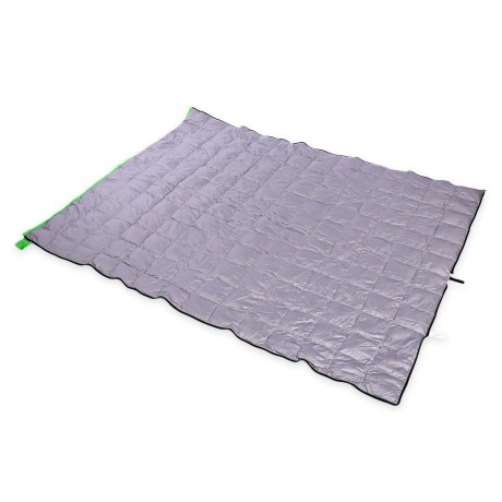 SPLICING FOLDABLE WATER RESISTANT ENVELOPE SLEEPING BAG FOR OUTDOOR TRAVEL CAMPING (GREEN)