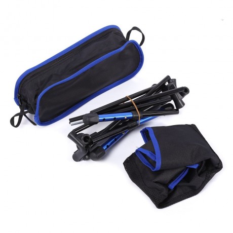 HEIGHTENED CHAIR SEAT FOLDABLE STOOL OUTDOOR EQUIPMENT (DEEP BLUE)