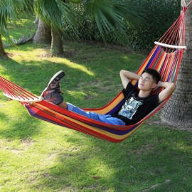 WATER RESISTANT TRAPEZE HAMMOCK SWING ANTI-ROLLOVER SLEEP BED (COLORFUL, SIZE 39.37 INCHES