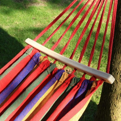 WATER RESISTANT TRAPEZE HAMMOCK SWING ANTI-ROLLOVER SLEEP BED (COLORFUL, SIZE 39.37 INCHES