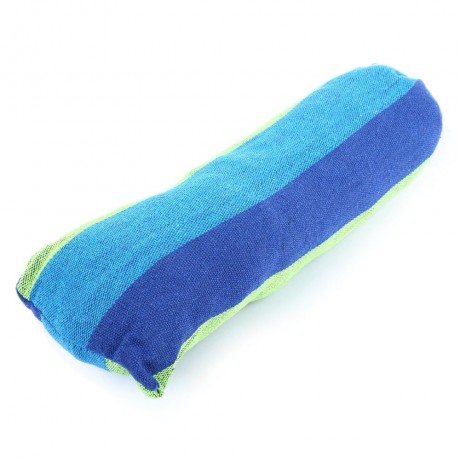 WATER RESISTANT TRAPEZE HAMMOCK SWING ANTI-ROLLOVER SLEEP BED (BLUE AND GREEN, SIZE 59.05 