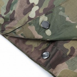 OUTDOOR CAMPING CAMOUFLAGE PACKABLE PONCHO RAINCOAT