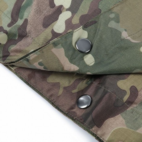 OUTDOOR CAMPING CAMOUFLAGE PACKABLE PONCHO RAINCOAT