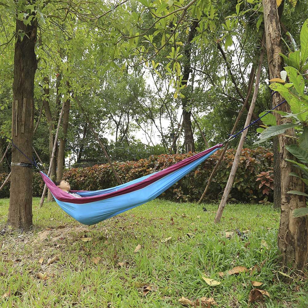 260 X 140CM INDOOR PARACHUTE FABRIC MOSQUITO NET HAMMOCK TWO PEOPLE OUTDOOR CAMPING EQUIPM