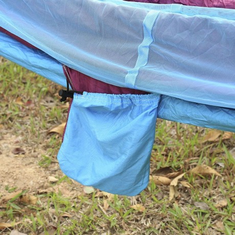 260 X 140CM INDOOR PARACHUTE FABRIC MOSQUITO NET HAMMOCK TWO PEOPLE OUTDOOR CAMPING EQUIPM