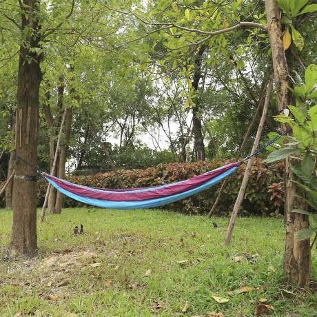 260 X 140CM INDOOR PARACHUTE FABRIC MOSQUITO NET HAMMOCK TWO PEOPLE OUTDOOR CAMPING EQUIPM