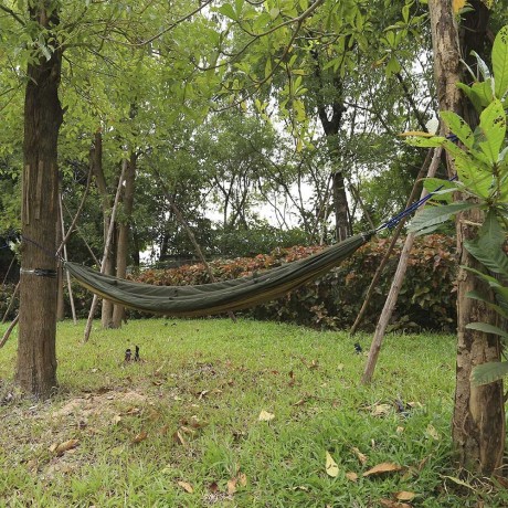 260 X 140CM INDOOR PARACHUTE FABRIC MOSQUITO NET HAMMOCK TWO PEOPLE OUTDOOR CAMPING EQUIPM