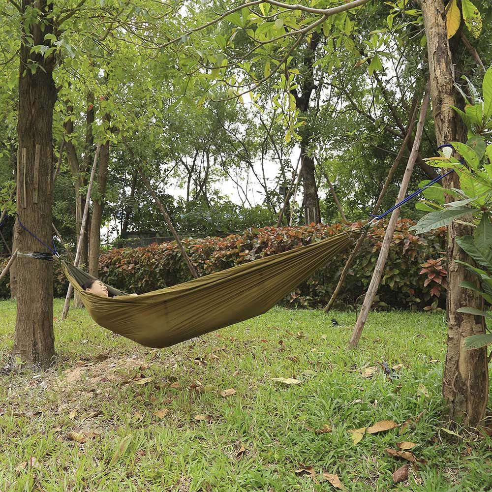 260 X 140CM INDOOR PARACHUTE FABRIC MOSQUITO NET HAMMOCK TWO PEOPLE OUTDOOR CAMPING EQUIPM