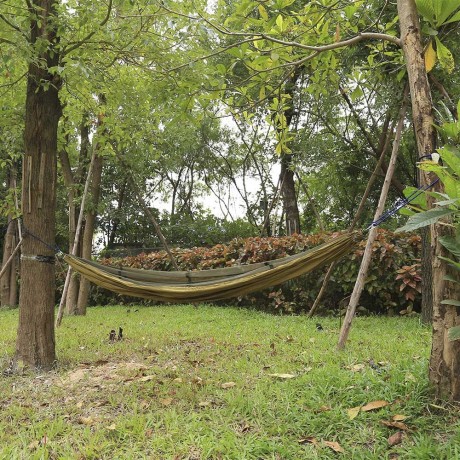 260 X 140CM INDOOR PARACHUTE FABRIC MOSQUITO NET HAMMOCK TWO PEOPLE OUTDOOR CAMPING EQUIPM