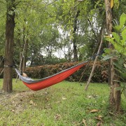260 X 140CM INDOOR PARACHUTE FABRIC MOSQUITO NET HAMMOCK TWO PEOPLE OUTDOOR CAMPING EQUIPM