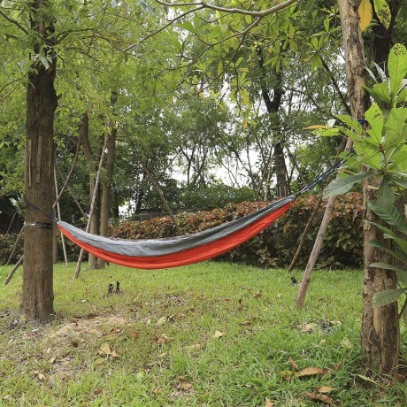 260 X 140CM INDOOR PARACHUTE FABRIC MOSQUITO NET HAMMOCK TWO PEOPLE OUTDOOR CAMPING EQUIPM