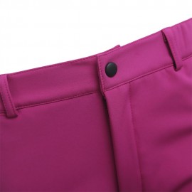 WOMEN SOFTSHELL WINDPROOF WARM FLEECE CLIMBING TROUSERS (ROSE MADDER, SIZE M/L/XL/XXL)
