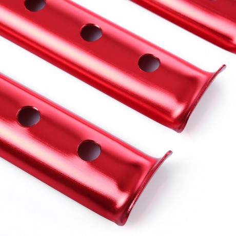 4PCS ALUMINUM ALLOY SNOWFIELD OR SAND USE TENT NAIL STAKES (RED)