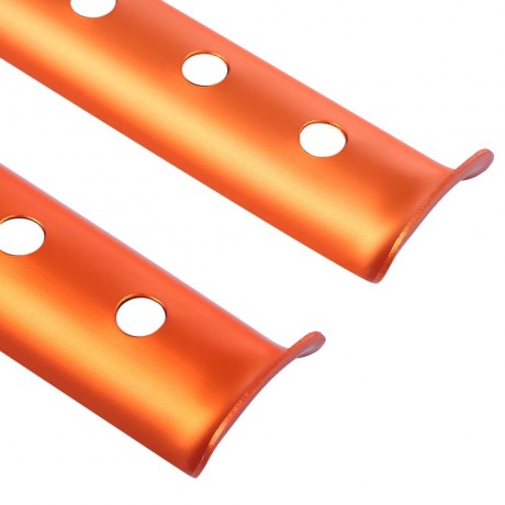 4PCS ALUMINUM ALLOY SNOWFIELD OR SAND USE TENT NAIL STAKES (ORANGE)