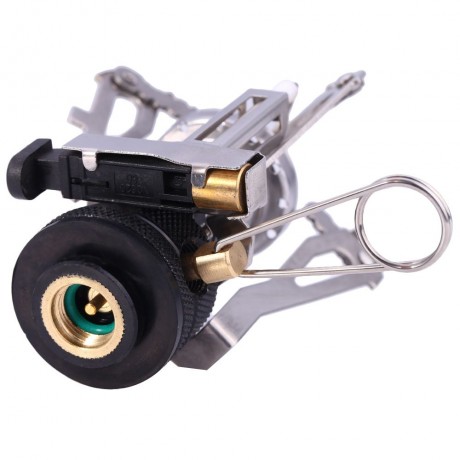 CAMPING GAS BURNER FOLDABLE INTEGRATED STOVE HEAD WITH ADJUSTABLE SWITCH