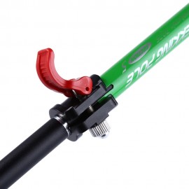 5 JOINT ULTRALIGHT FOLDING ALPENSTOCKS POLE CLIMBING STICK (BLACK AND GREEN)