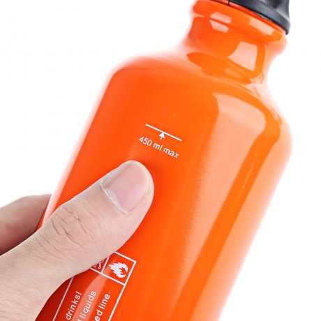 FUEL OIL CONTAINER GAS BOTTLE FOR OUTDOOR CAMPING (ORANGE, SIZE 530ML/750ML)