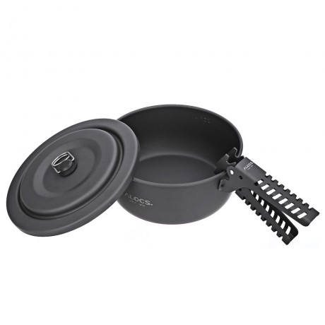 PORTABLE 2 - 4 PERSON 10PCS CAMPING COOK SET FOR OUTDOOR HIKING PICNIC