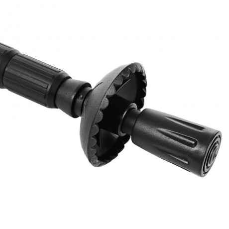 ADJUSTABLE WALKING HIKING STICK TREKKING TRAIL POLES CANES (BLACK)