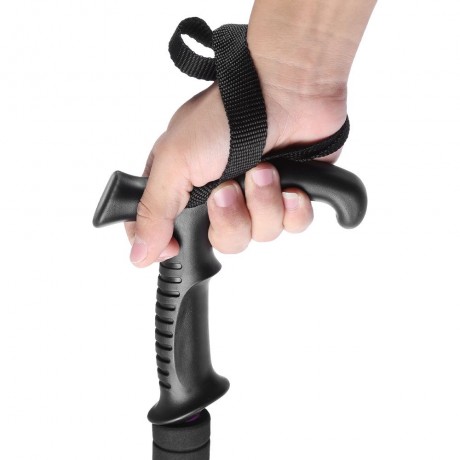 ADJUSTABLE WALKING HIKING STICK TREKKING TRAIL POLES CANES (WHITE)