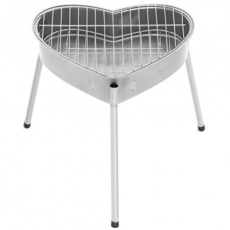 PORTABLE BARBECUE GRILL WITH HEART SHAPE