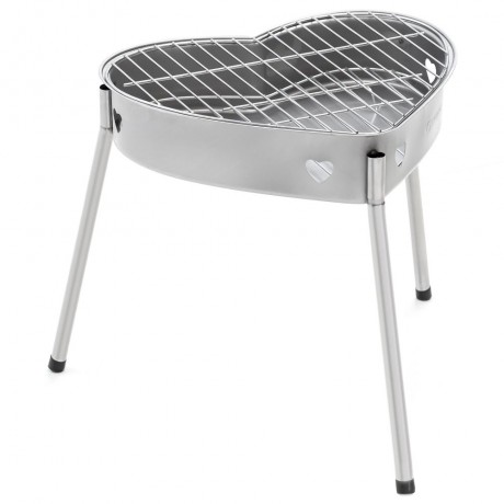 PORTABLE BARBECUE GRILL WITH HEART SHAPE