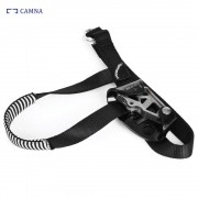 OUTDOOR ROCK CLIMBING MOUNTAINEERING RIGHT LEFT FOOT ASCENDER RISER (BLACK, LEFT FOOT)