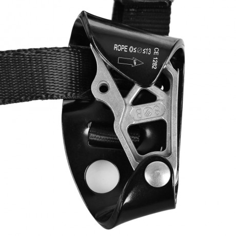 OUTDOOR ROCK CLIMBING MOUNTAINEERING RIGHT LEFT FOOT ASCENDER RISER (BLACK, LEFT FOOT)