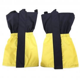 PAIRED OUTDOOR WATER RESISTANT LEG SNOW GAITERS (YELLOW)