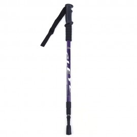 3 JOINT ANTI-SHOCK TREKKING STRAIGHT SHANK ALPENSTOCK (PURPLE)