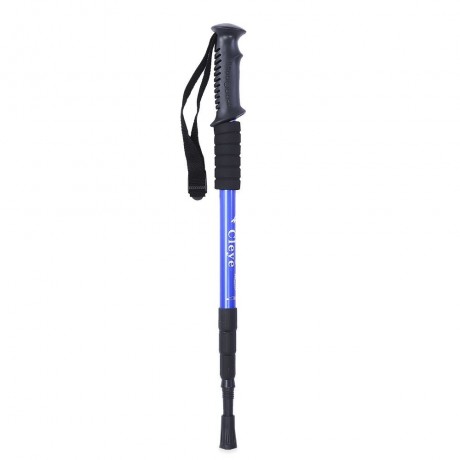 4 JOINT ANTI-SHOCK STRAIGHT SHANK ALPENSTOCK (BLUE)