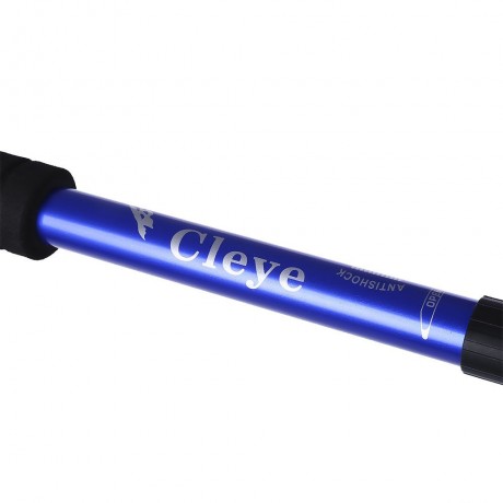 4 JOINT ANTI-SHOCK STRAIGHT SHANK ALPENSTOCK (BLUE)