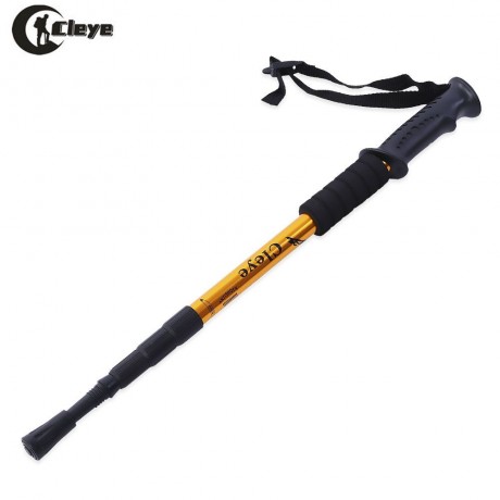 4 JOINT ANTI-SHOCK STRAIGHT SHANK ALPENSTOCK (GOLDEN)