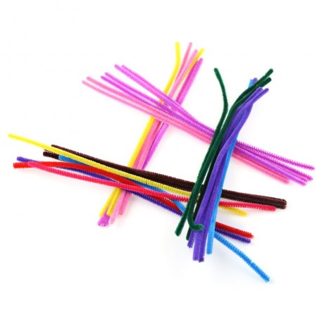 100PCS KIDS PLUSH DIY ART HANDMADE EDUCATIONAL TOY (COLORMIX)
