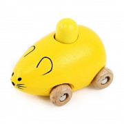 YOULEBI MUSIC MICE SQUEAKING WOODEN TOYS KIDS GADGET (YELLOW)