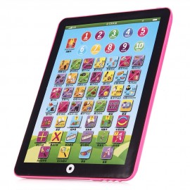 KIDS CHILDREN ENGLISH LEARNING PAD TOY EDUCATIONAL COMPUTER TABLET (PINK)