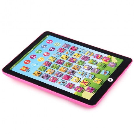 KIDS CHILDREN ENGLISH LEARNING PAD TOY EDUCATIONAL COMPUTER TABLET (PINK)