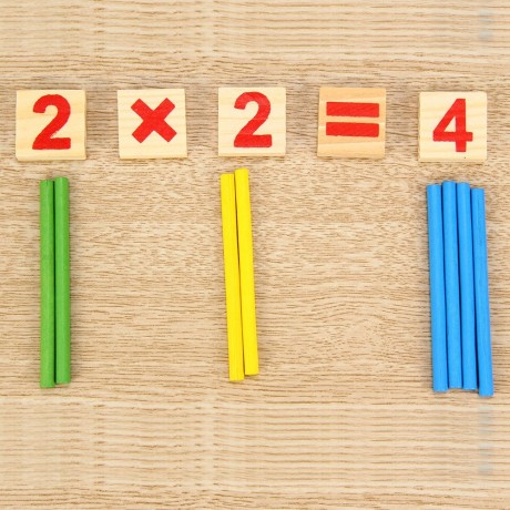 MONTESSORI MATHEMATICAL INTELLIGENCE STICK PRESCHOOL EDUCATIONAL TOYS (COLORMIX)