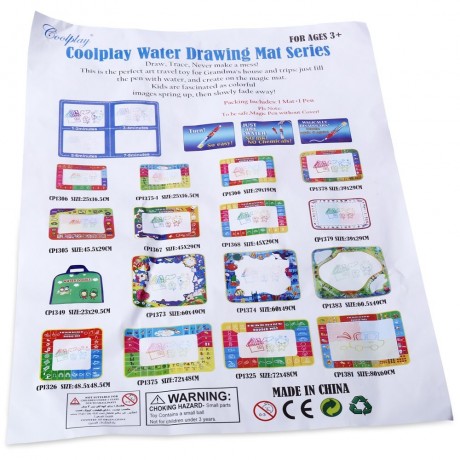 CP1366 29 X 19CM DOODLE DRAWING MAT   MAGIC PEN CHILDREN EDUCATIONAL TOY (COLORMIX)