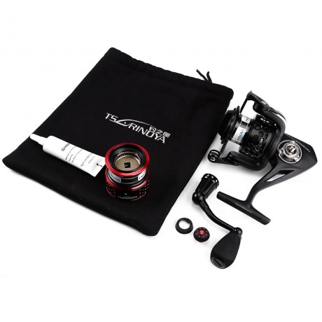 TSP2000 TRULINOYA 12BB METAL ALUMINUM SPINNING FISH REEL WITH SPARE SPOOL FISHING TACKLE (