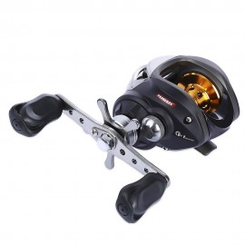PROBEROS DR - 509 6.3:1 METAL SPOOL SPINNING FISHING LOW-PROFILE REEL 9   1 BALL BEARINGS 